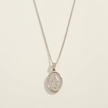 Silver Virgin Mary Necklace