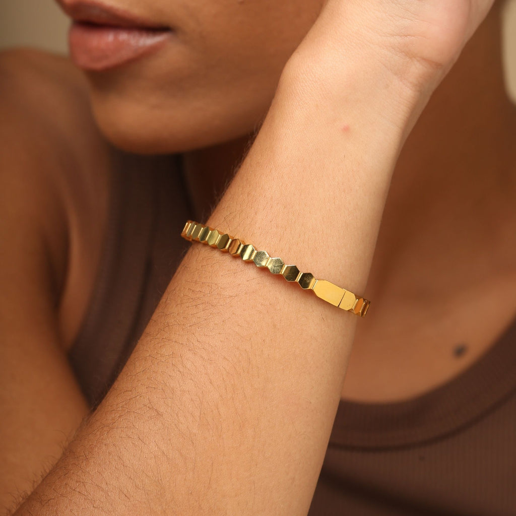Honeycomb Bangle