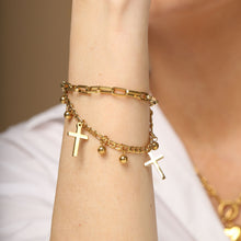 Crucifix Charm Bracelet