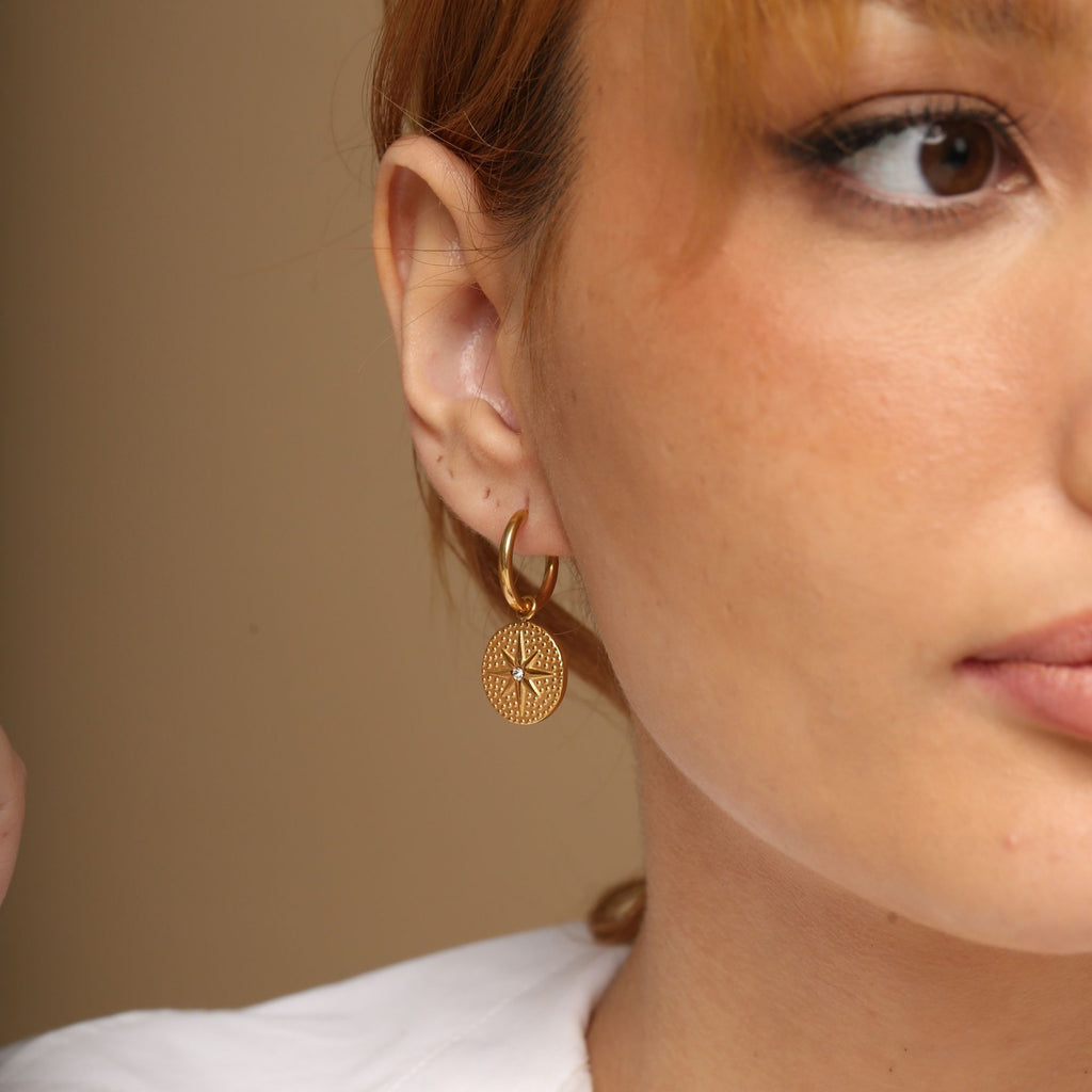 Summer Compass Hoops