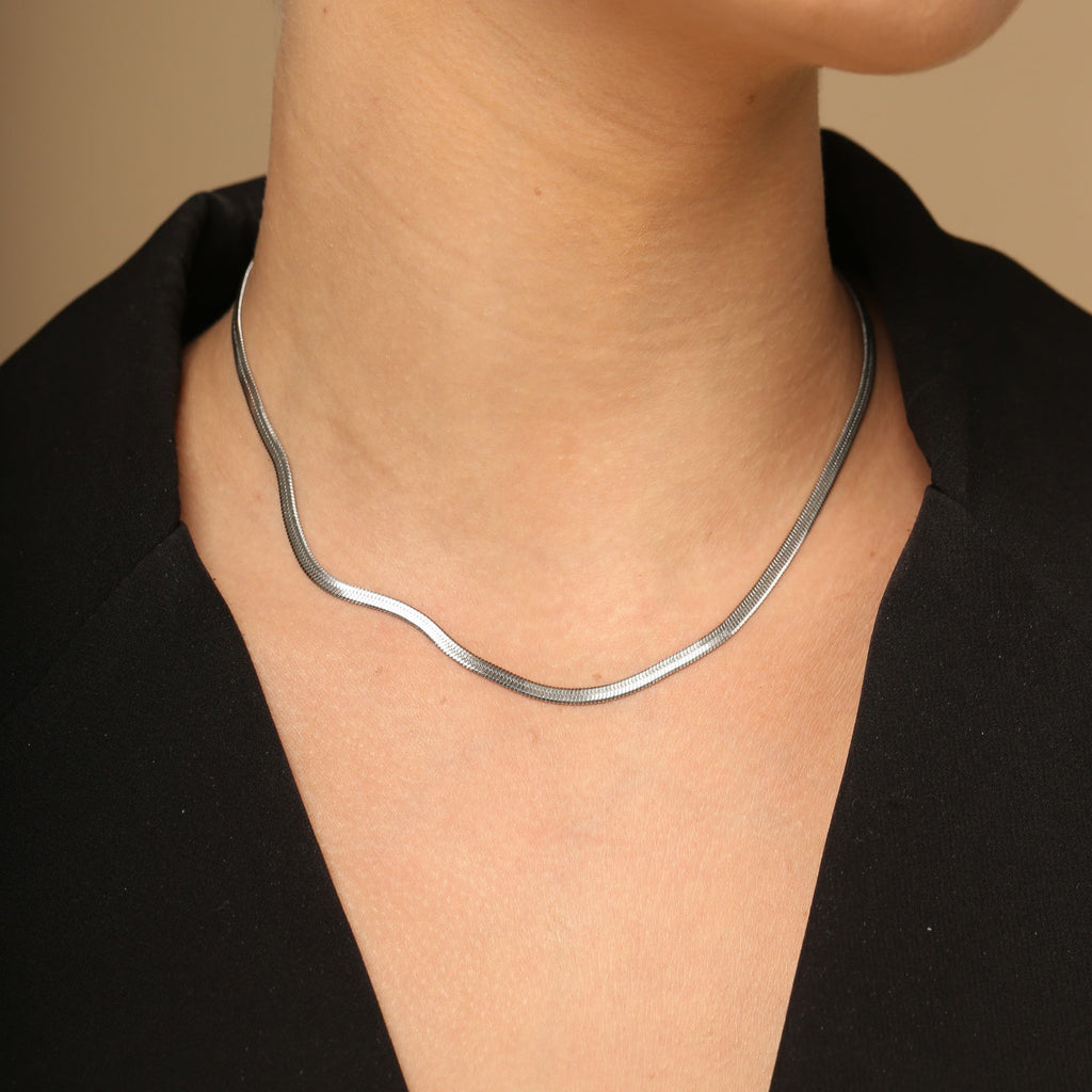 Silver Betina Choker Chain