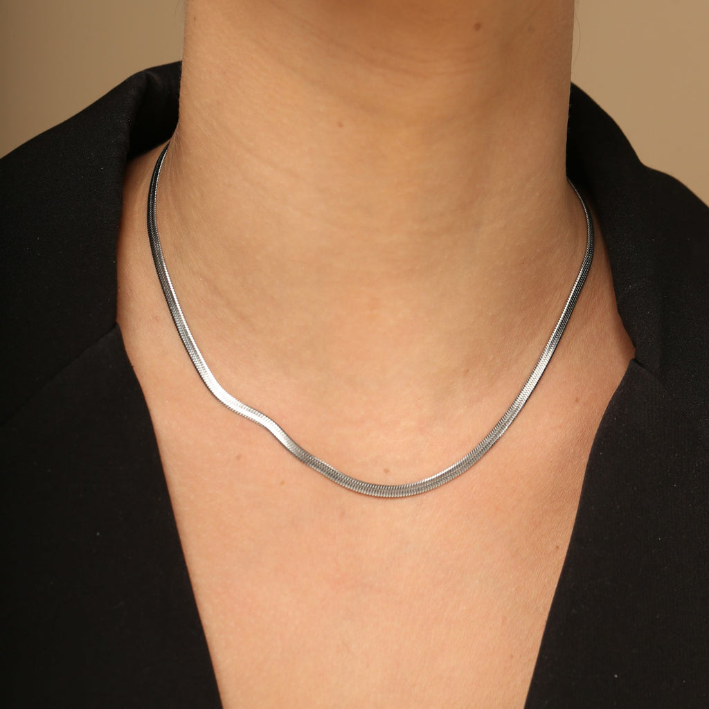 Silver Betina Choker Chain