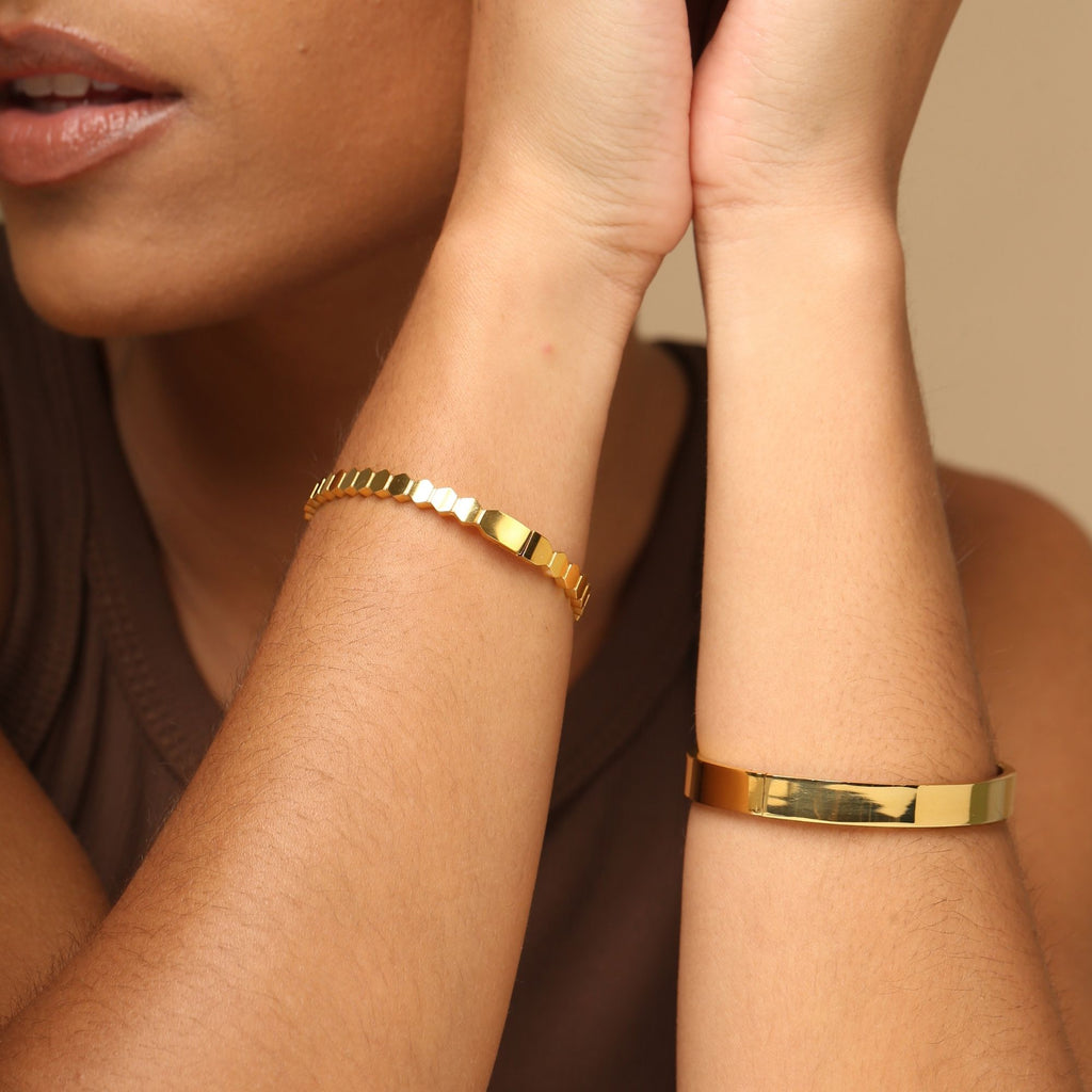 Honeycomb Bangle