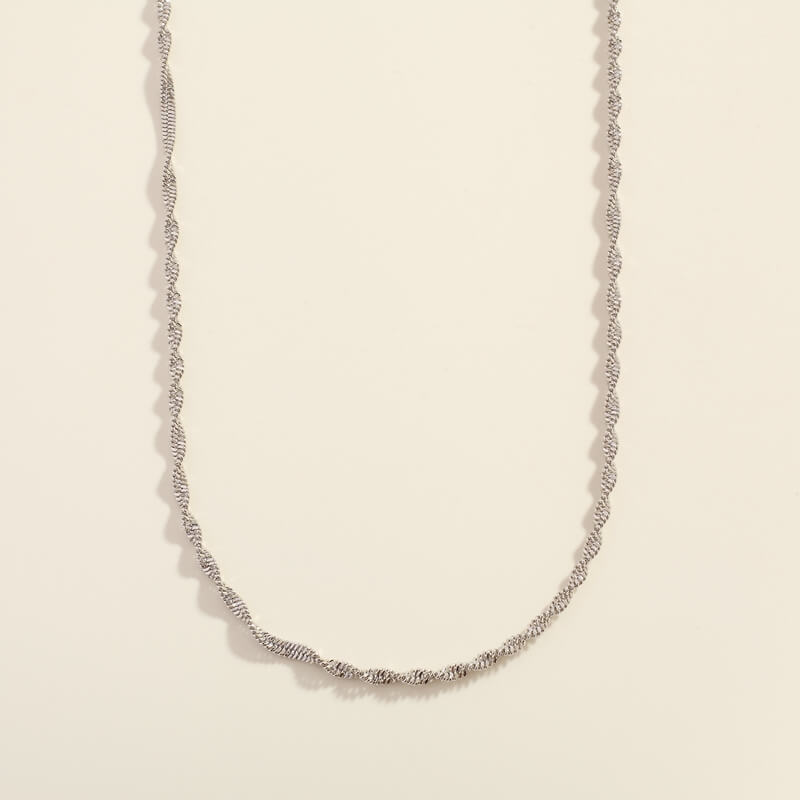 Silver Jade Necklace