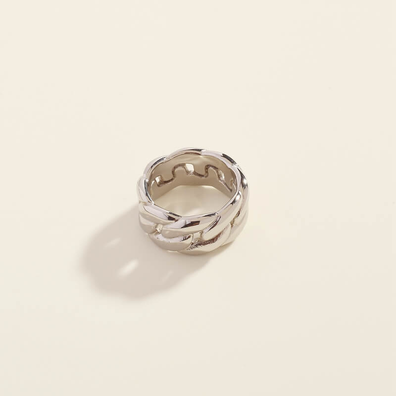 Silver Bold Elo Ring