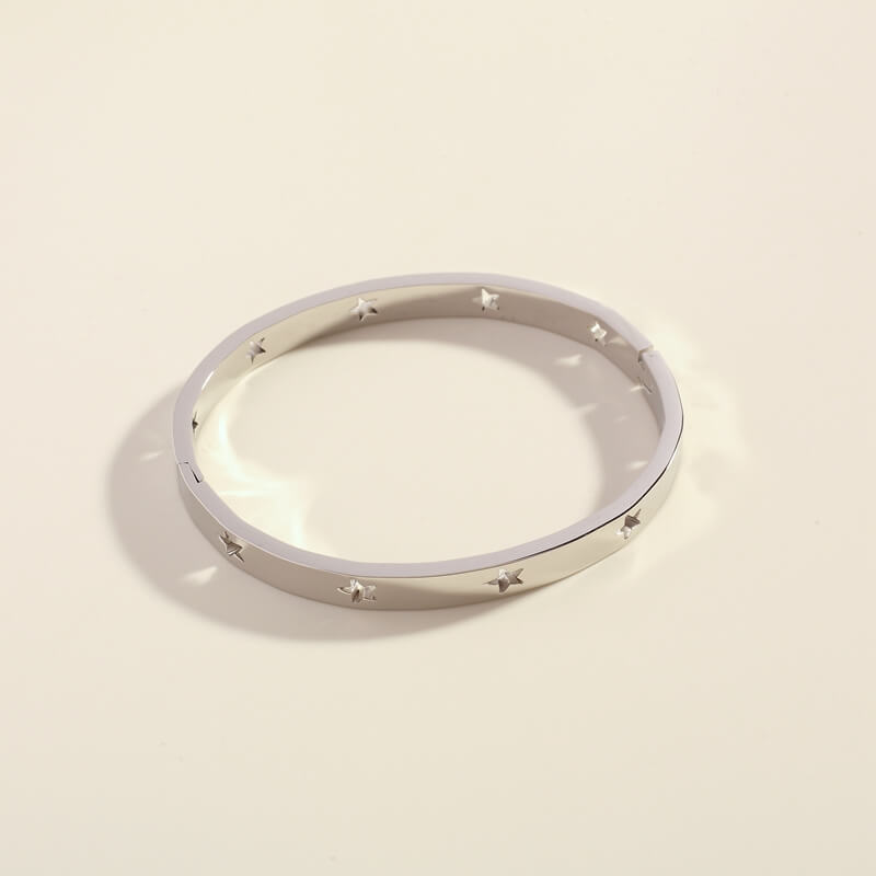 Silver Stella Bangle