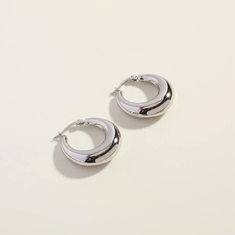 Silver Lua Hoops