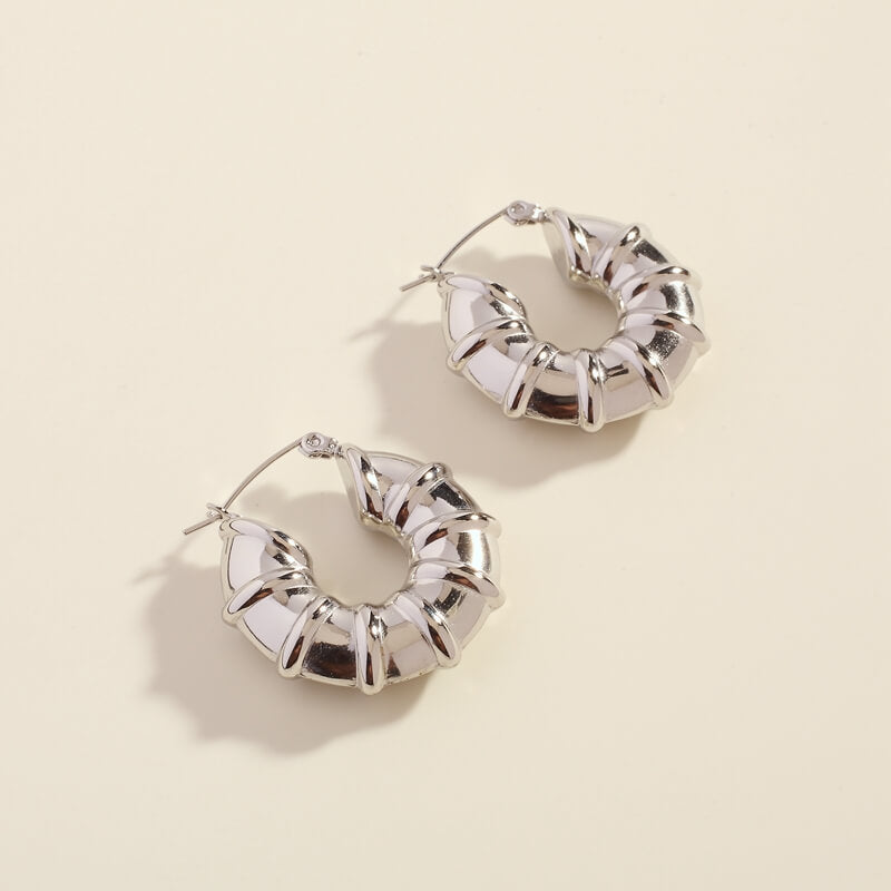 Silver Zoe Hoops