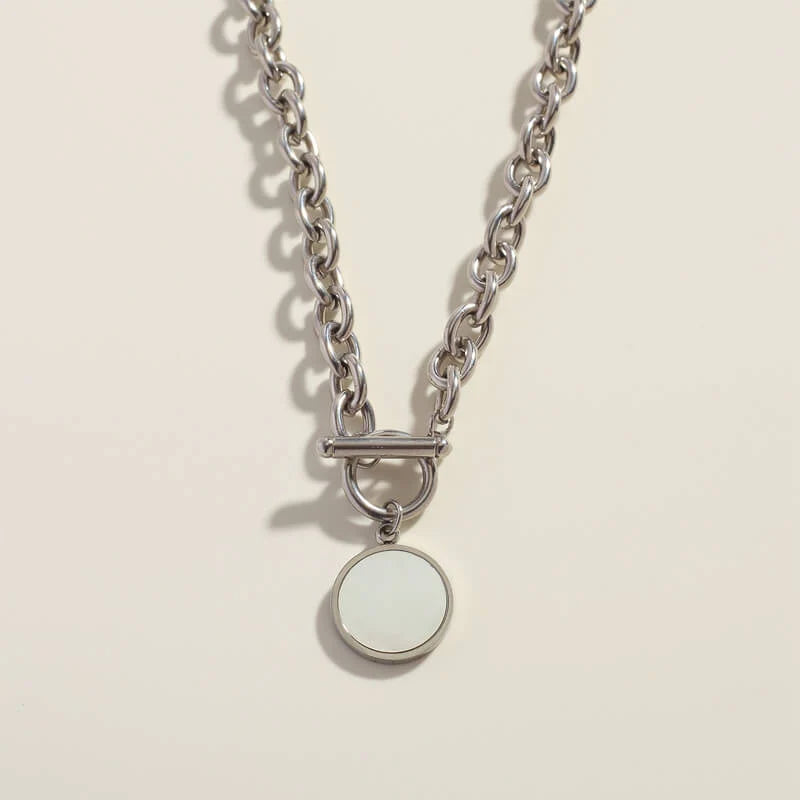 Silver Bold Madrepérola Chain