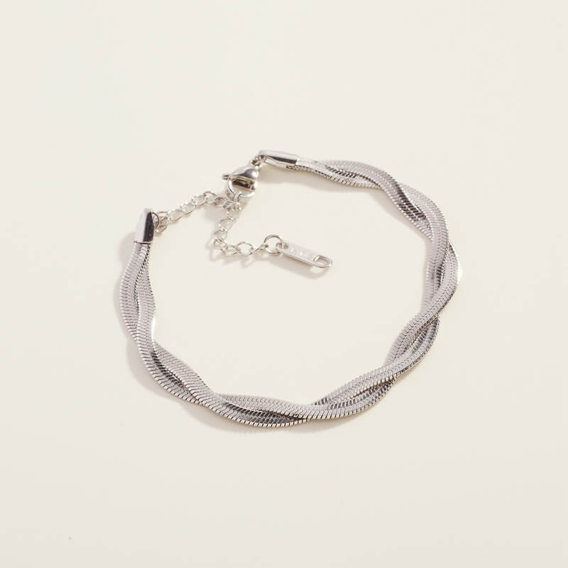 Silver Twisted Betina Bracelet