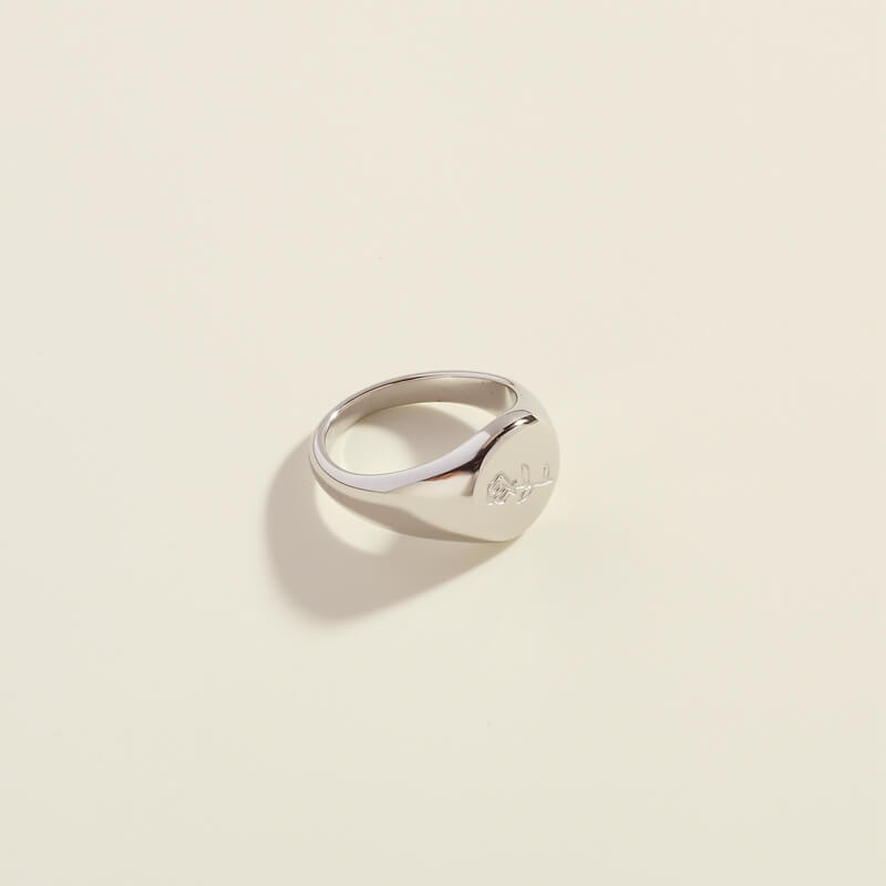 Silver Rose Ring