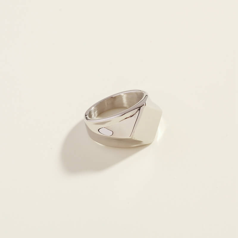 Silver Bold Aba Ring