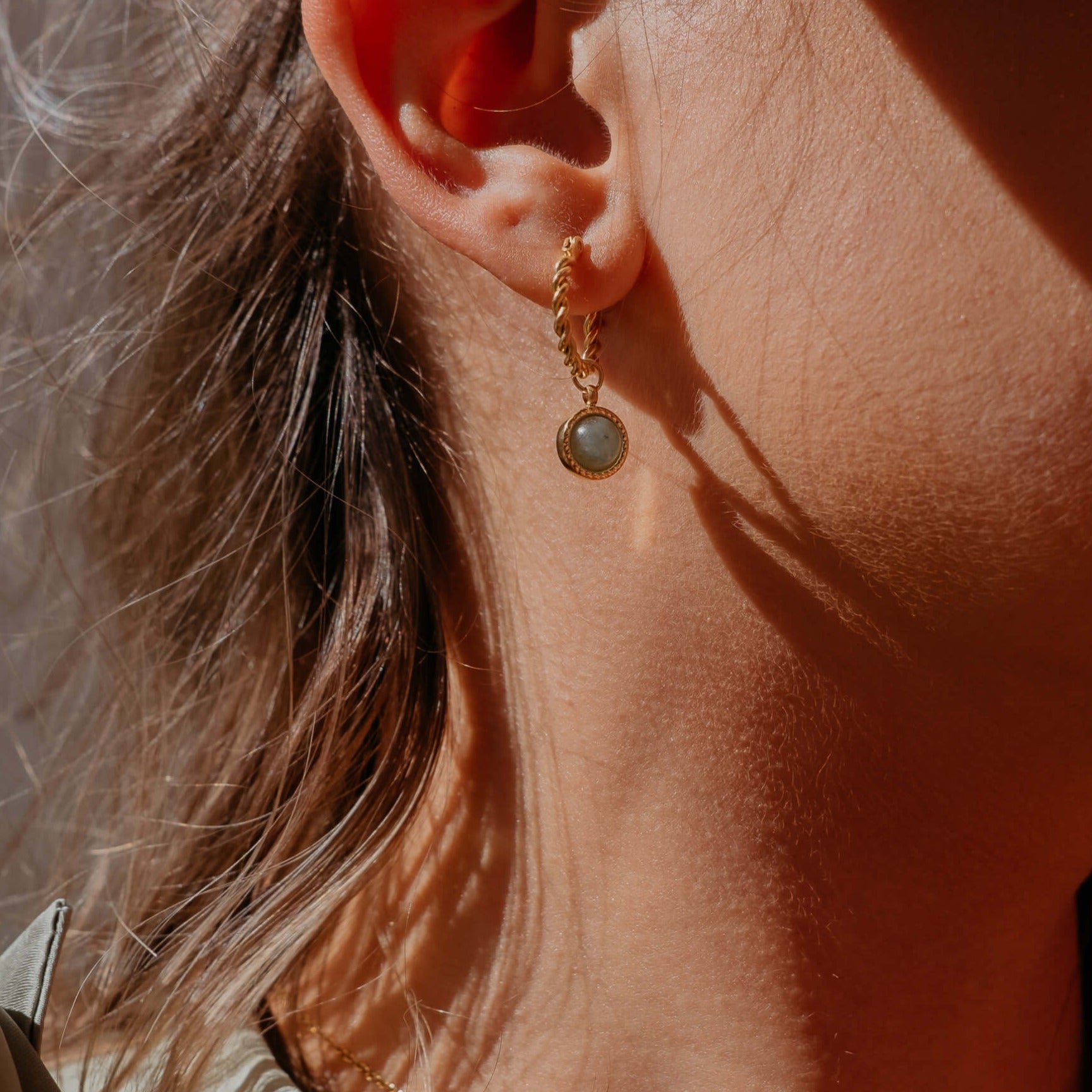 Tess Charm Hoops